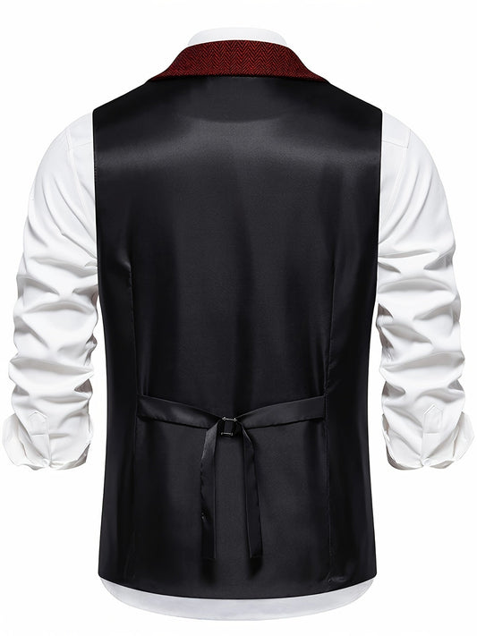 Herenvest – Klassiek Elegant Vest met Moderne Pasvorm voor Feest en Kantoor