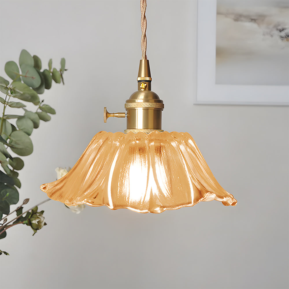 Bloesem Retro Hanglamp met Bloemendesign voor Eetkamer