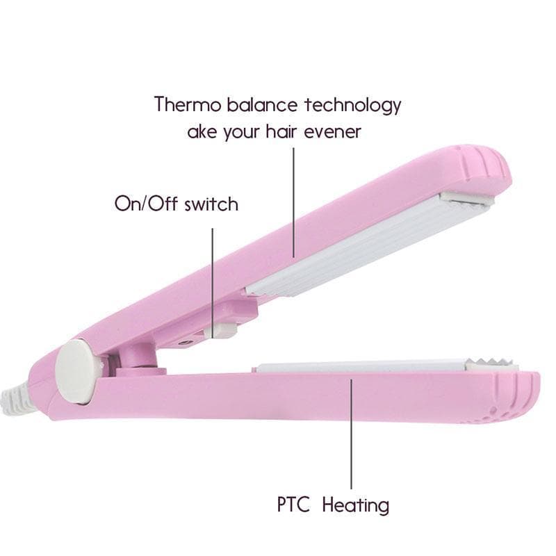 Liora Mini Haarstyler 2-in-1 voor Krullen en Glad Haar