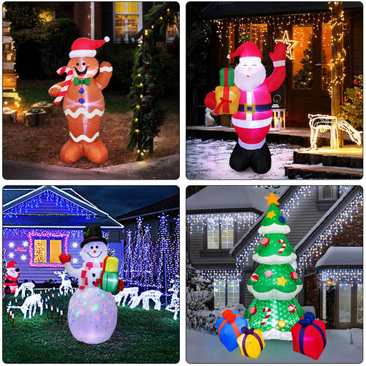 Verlichte Kerstfiguur met Ledverlichting, Sneeuwpop, Kerstman of Kerstboom