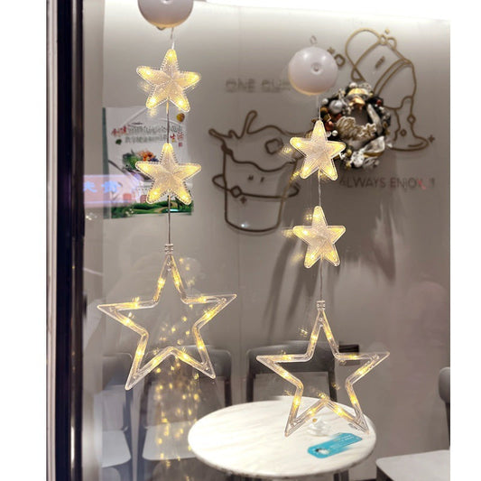 Kerst Raamverlichting met Zuignap – 10 LED Warm Wit