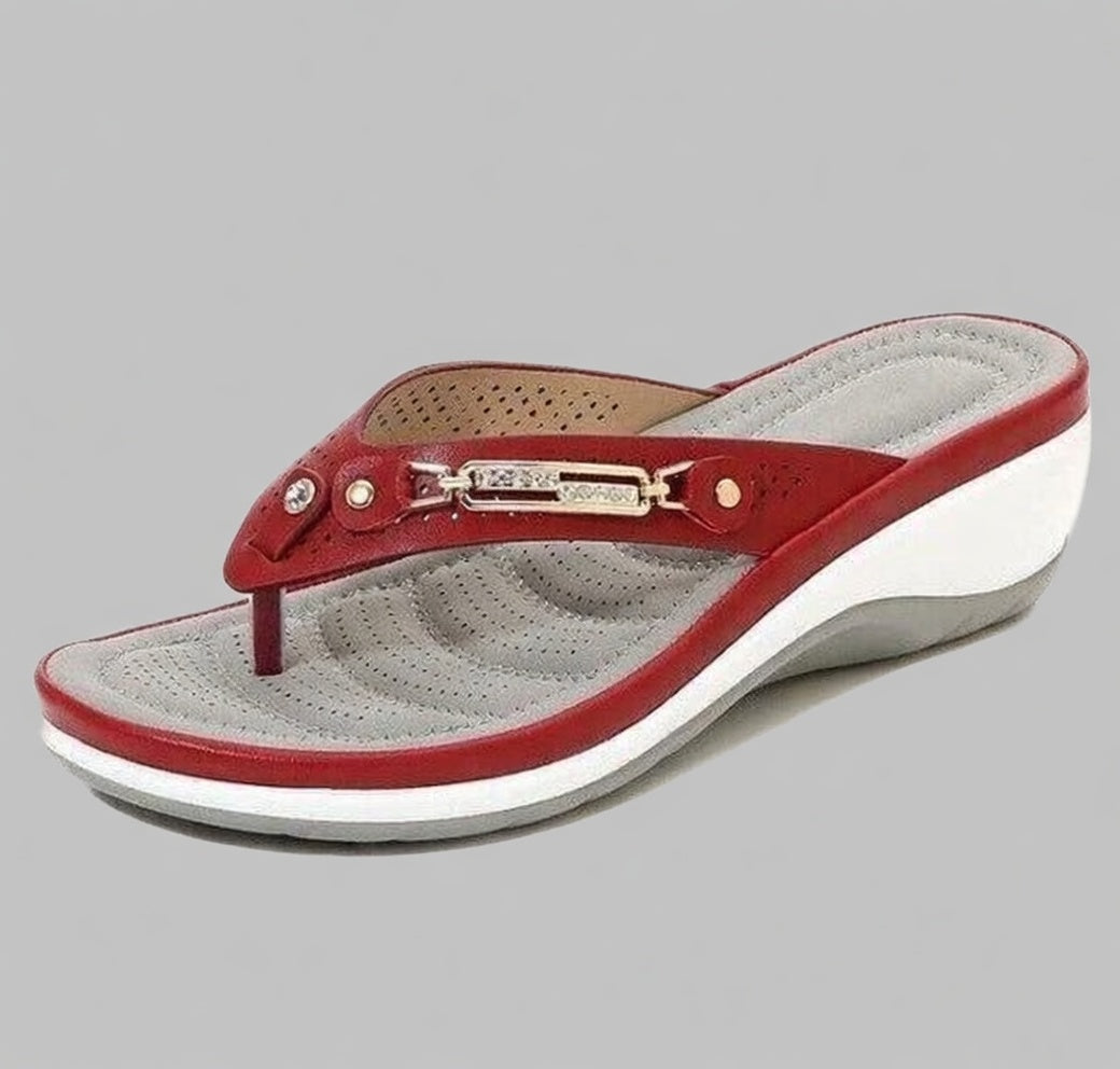 Sorena dames teenslippers orthopedisch comfort met steunzool