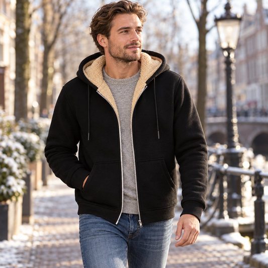 Bramwell Heren Hoodie met Rits en Capuchon – Slim Fit