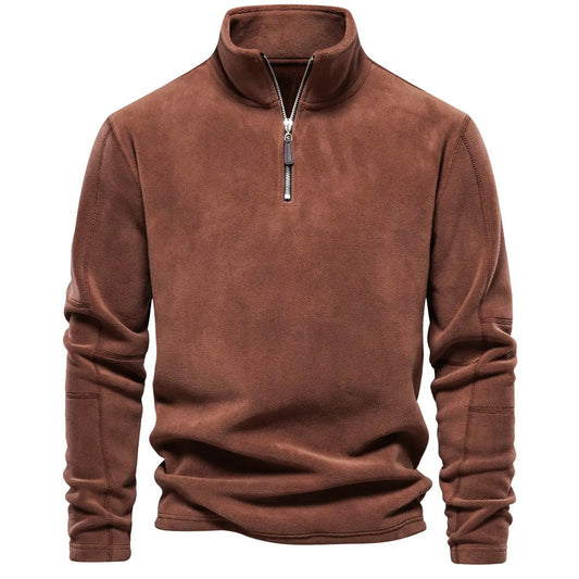Daan Fleece Trui voor Heren met Hoge Kraag – Warm en Zacht