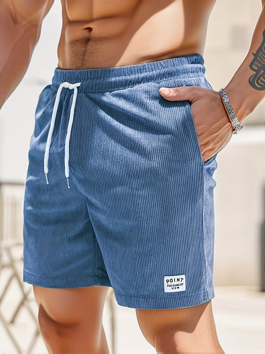 ZomerRib Heren Korte Broek – Comfortabele Ribstof Zomershort
