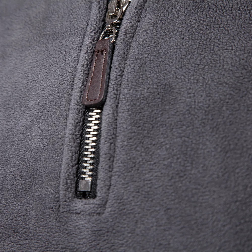 Daan Fleece Trui voor Heren met Hoge Kraag – Warm en Zacht