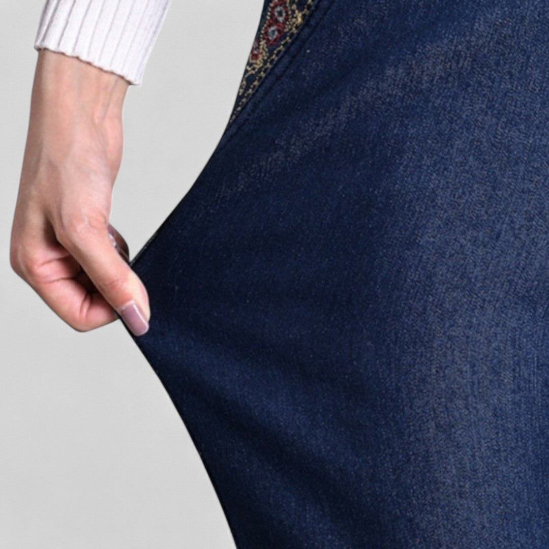 Emma | Comfortabele Stretchjeans Met Zijzakken En Elastische Taille Voor Dames