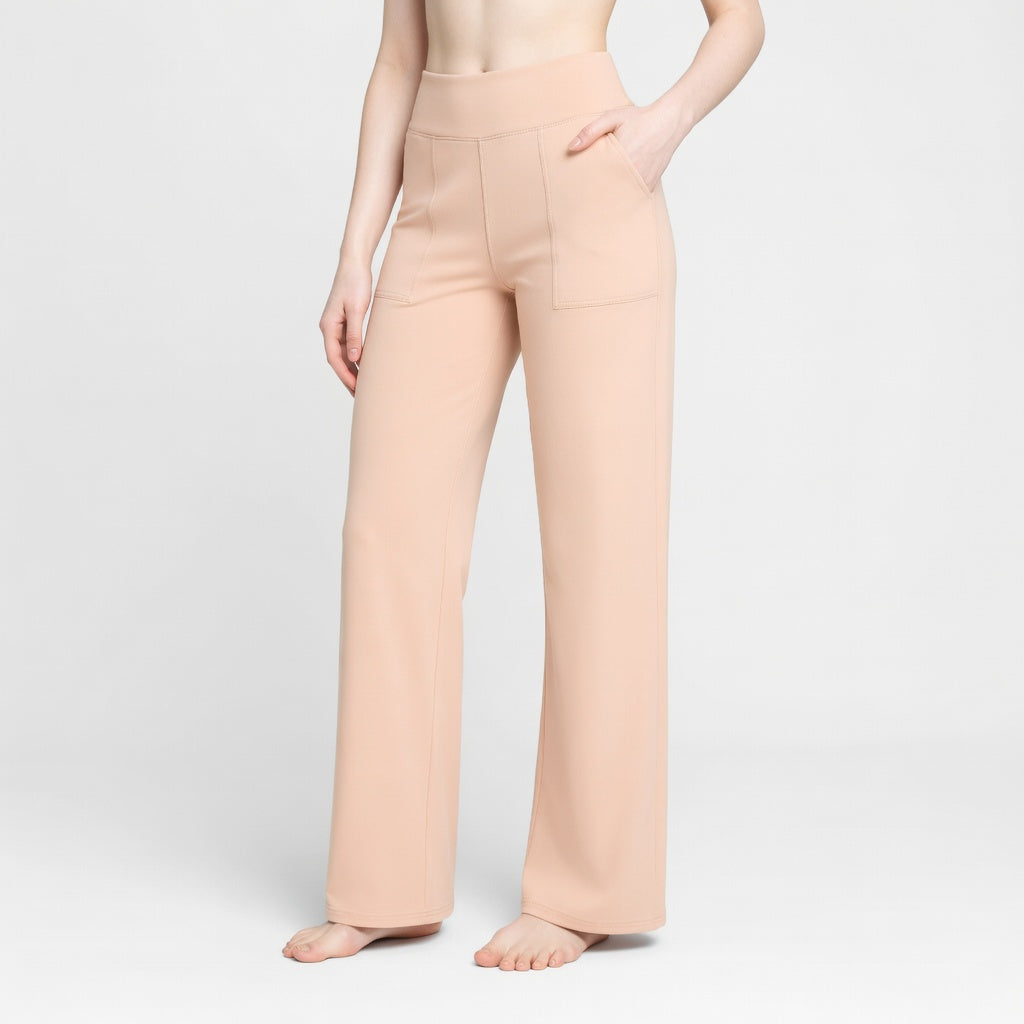 ComfortStretch Damesbroek – Hoge Taille Elastische Comfort Fit Broek