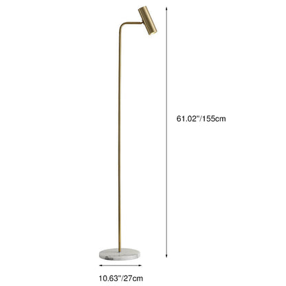 Marvello industriële marmeren vloerlamp met geïntegreerde ledverlichting
