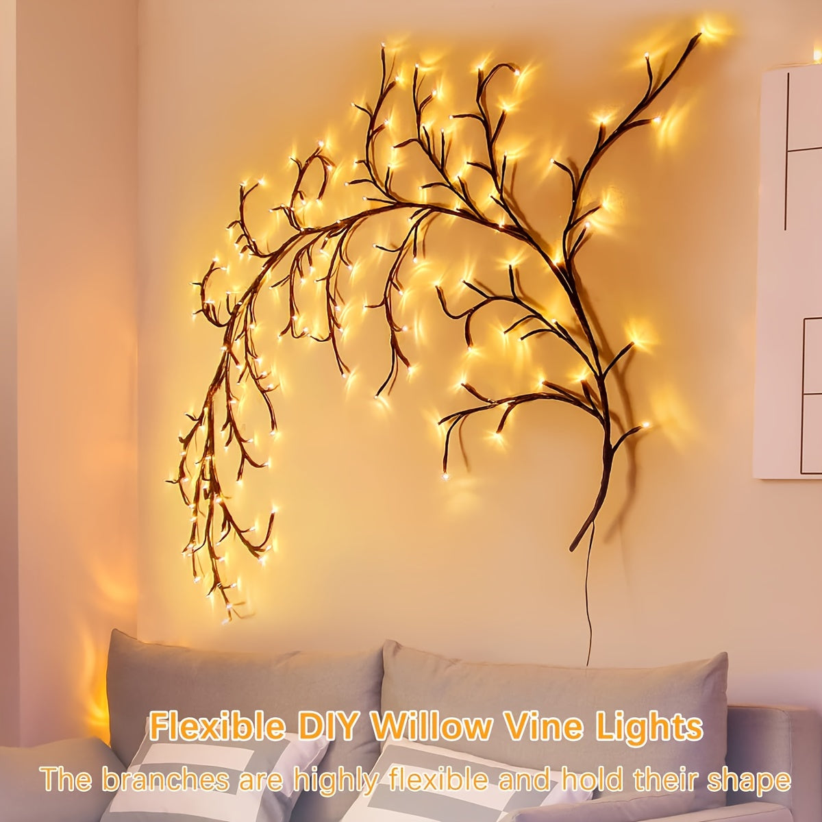Wandlampen met LED-appelbloesemdesign