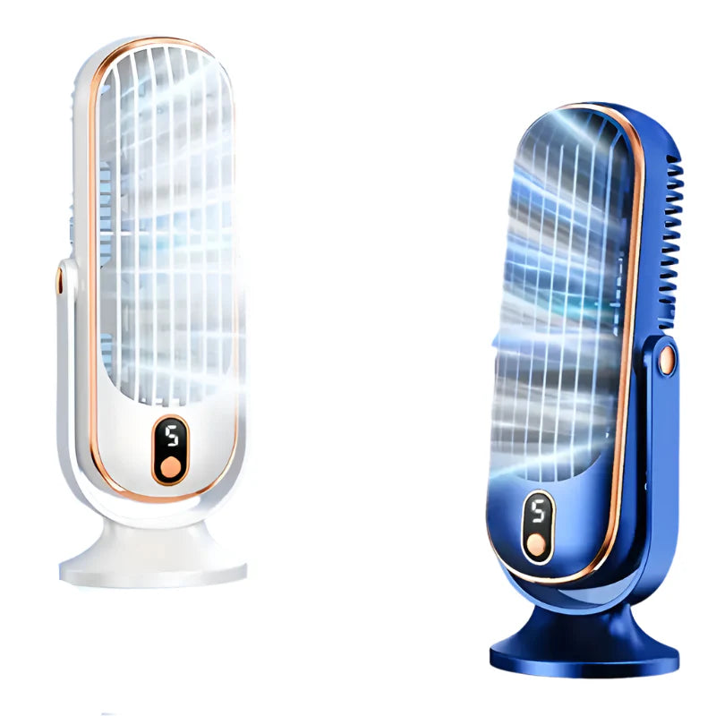 KoelPulse Draagbare Mini Aircooler 720° Rotatie USB Oplaadbaar