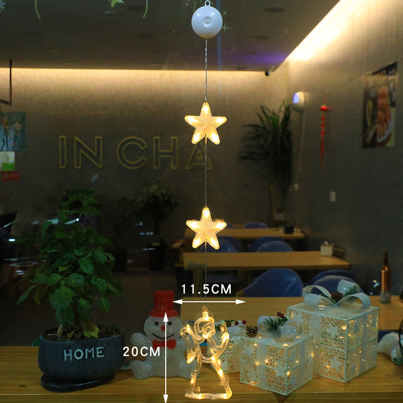 Kerst Raamverlichting met Zuignap – 10 LED Warmwit Licht IP44