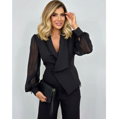 Elegant Dames Blazerpak Marilou – Tweedelige Blazer en Broek Set