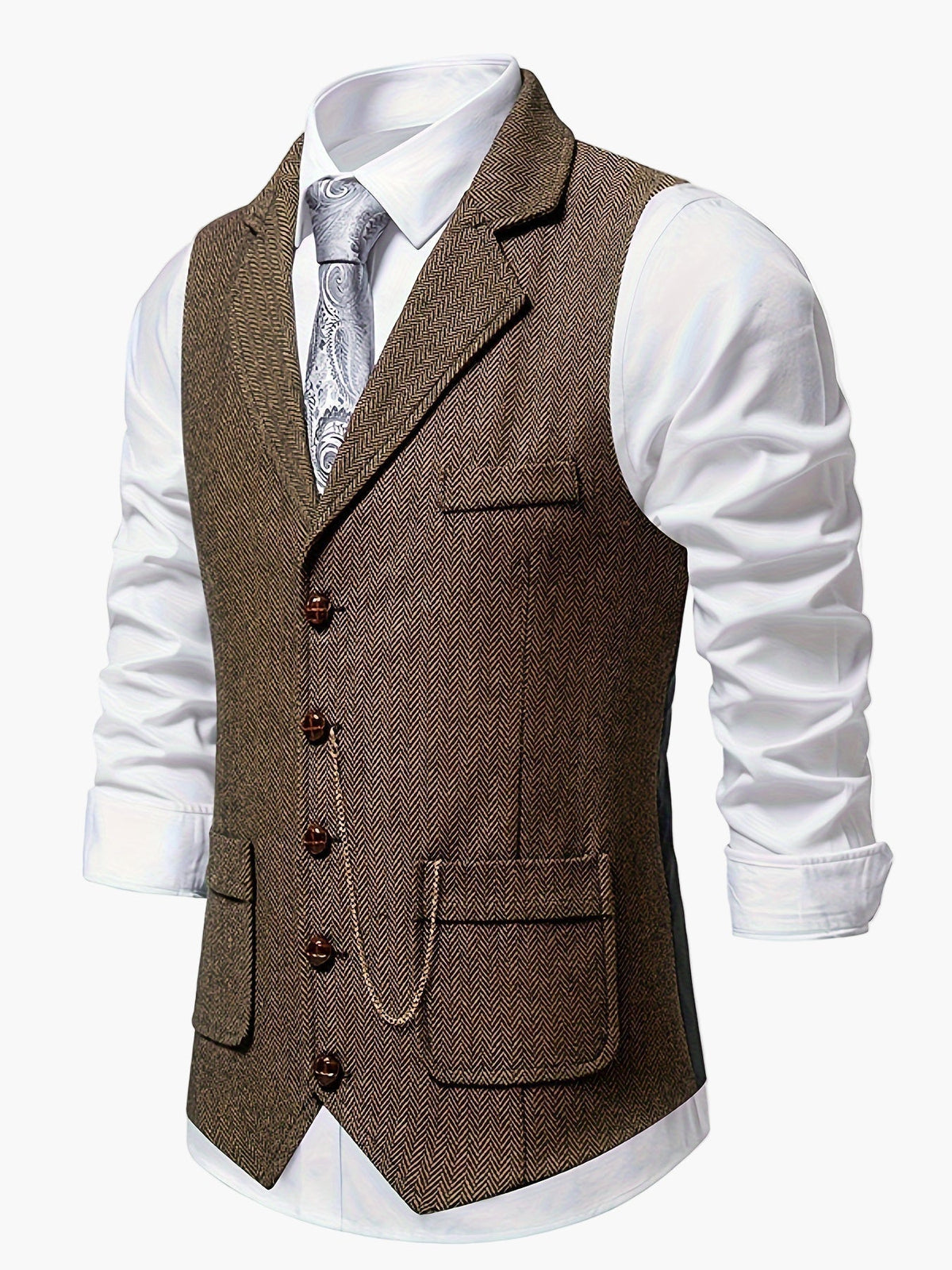 Herenvest – Klassiek Elegant Vest met Moderne Pasvorm voor Feest en Kantoor