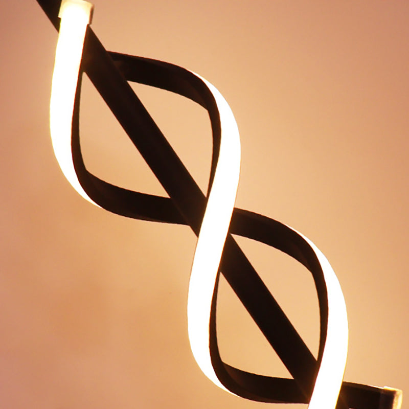 Nordic Dual Spiral LED-lamp – modern ijzeren stripdesign