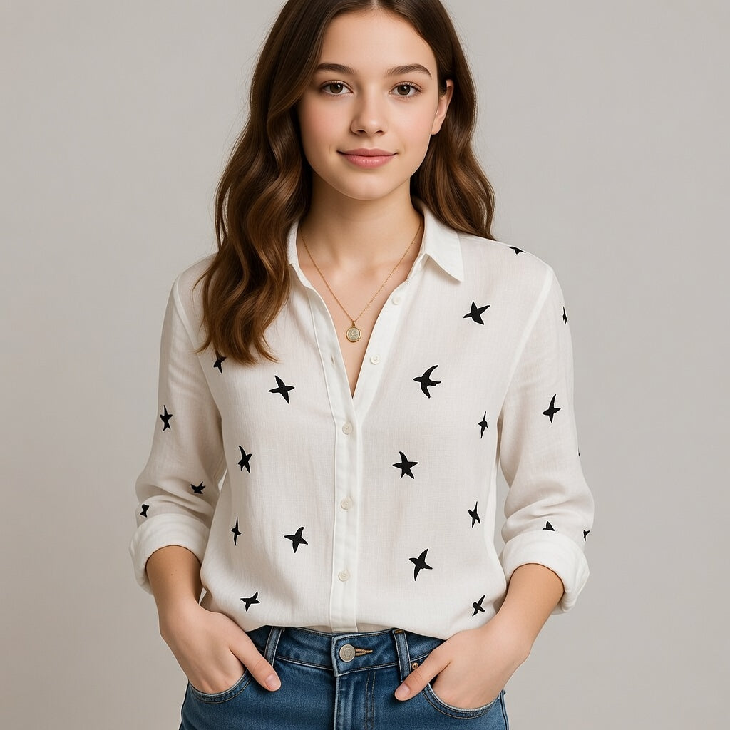 Lunavera Luchtige Dames Blouse met Relaxte Pasvorm