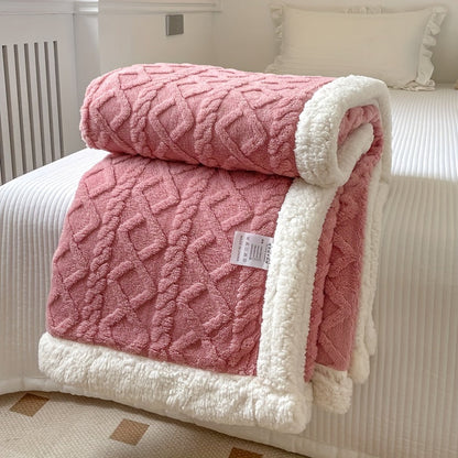 ZachtNest Omkeerbare Fleece Deken – Warme Plaid voor Alle Seizoenen