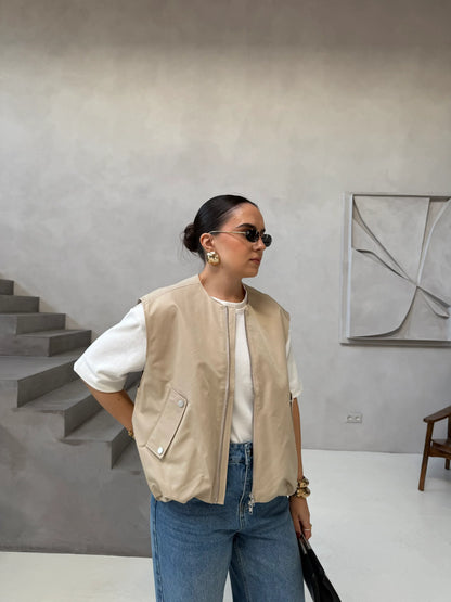 LichtFlow Dames Gilet met Luchtige Pasvorm en Tijdloze Stijl