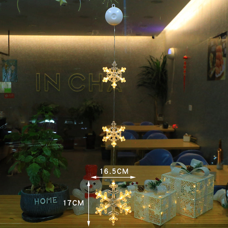 Kerst Raamverlichting met Zuignap – 10 LED Warm Wit