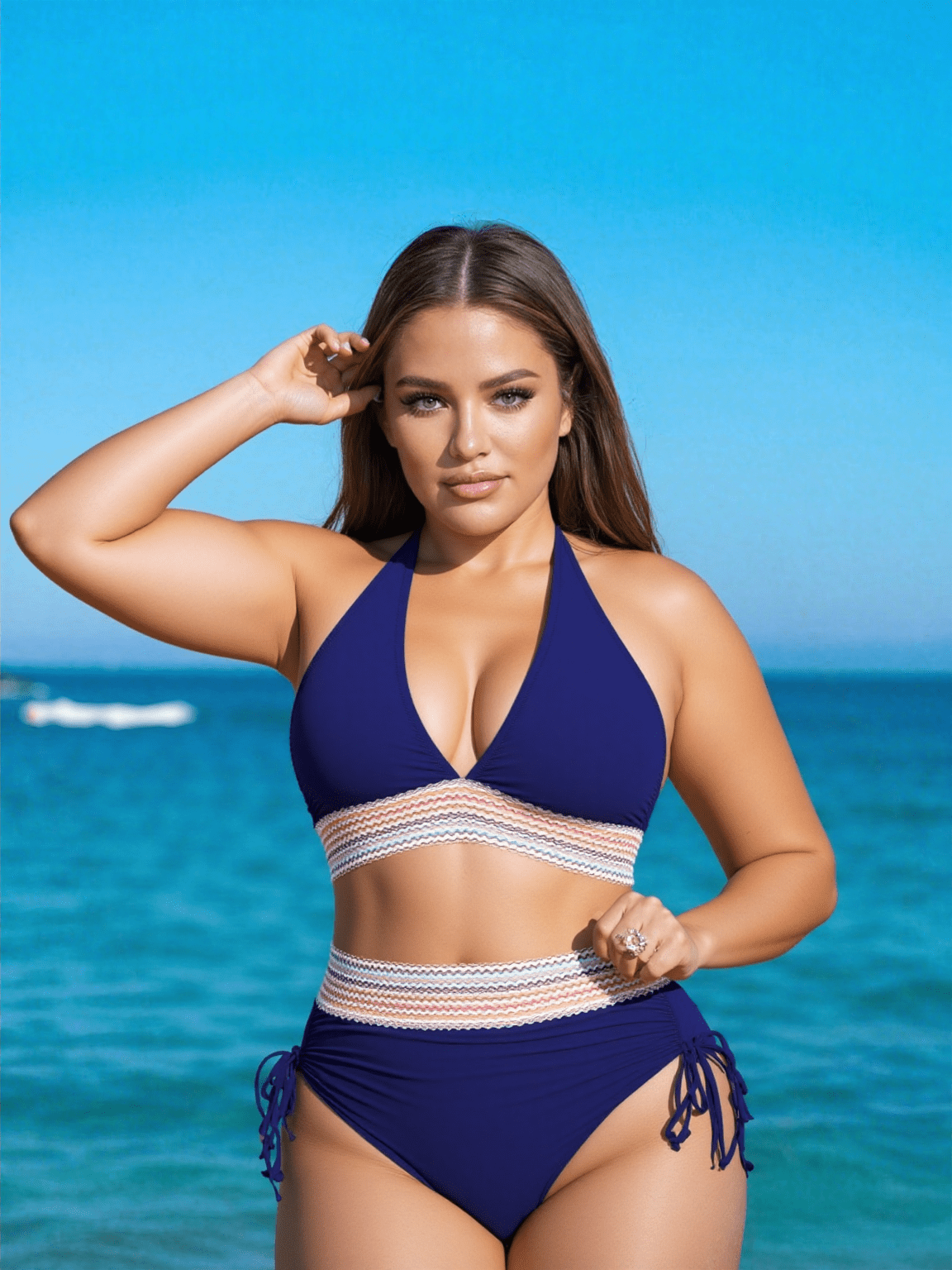 ShapeLuna Dames Bikini met Hoge Taille en Shaping-effect