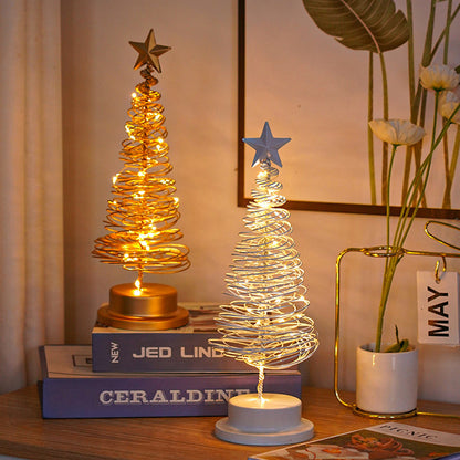 Tafellamp met LED-lampen en metalen boom