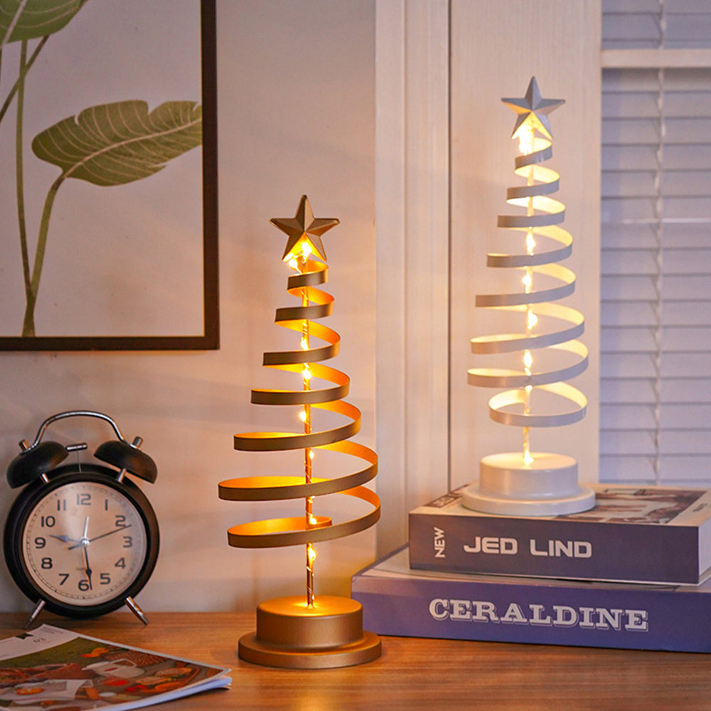 Tafellamp met LED-lampen en metalen boom