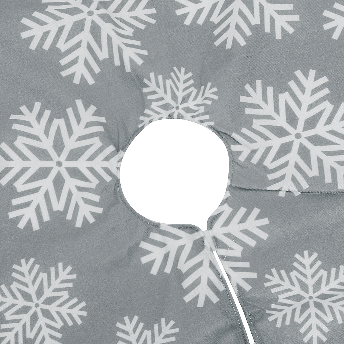 Sneeuwvlokrand – Kerstboomrok van 101 cm met Sneeuwvlokken