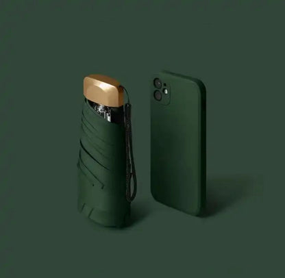 Mini Paraplu Compact en Opvouwbaar voor Regen en Zon Bescherming