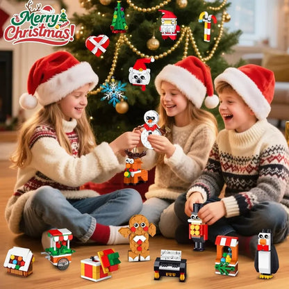 Kerstbouwpret – Adventskalender met 24 bouwsets voor kerstornamenten