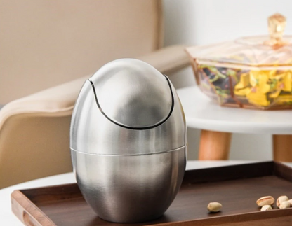 LunaMini Tafelafvalbak 1,5L – Compacte Prullenbak met Deksel
