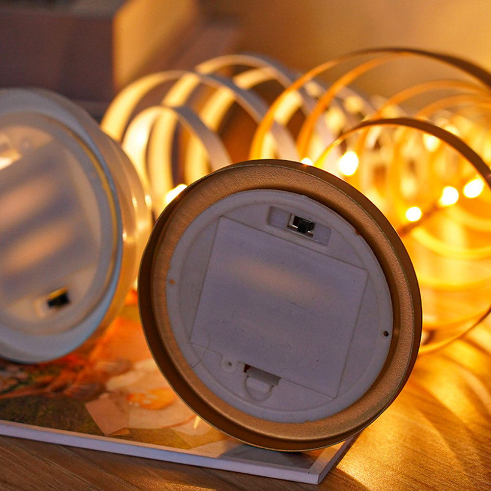 Tafellamp met LED-lampen en metalen boom