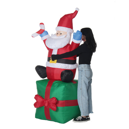 Opblaasbare Kerstman 180 cm met LED-verlichting voor Binnen en Buiten