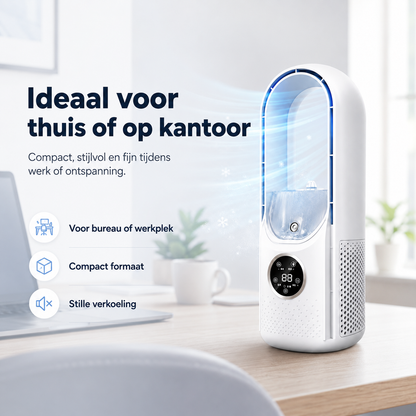 Airevo Fluisterkoel 3-in-1 Bladloze Mini Luchtkoeler Bureau