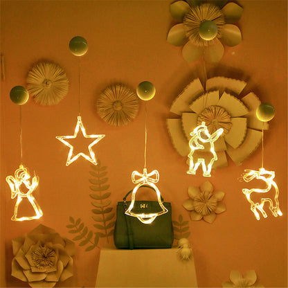 Kerstlichtje Raamster – Warm Witte LED Kerstlamp met Zuignap