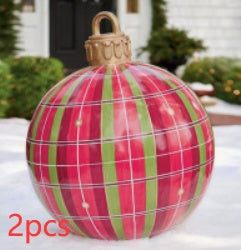 Grote Opblaasbare Kerstbal voor Buiten, 60 cm, Meerkleurig