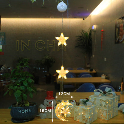 Kerst Raamverlichting met Zuignap – 10 LED Warm Wit