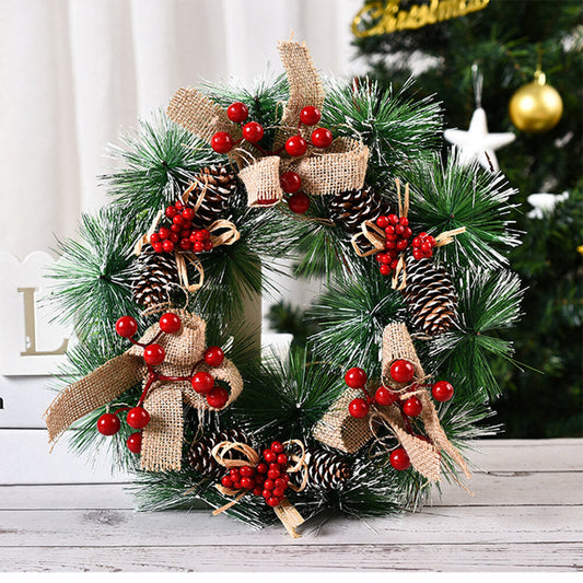 Winterkring Kerstkrans van 32 cm voor Deur en Wanddecoratie