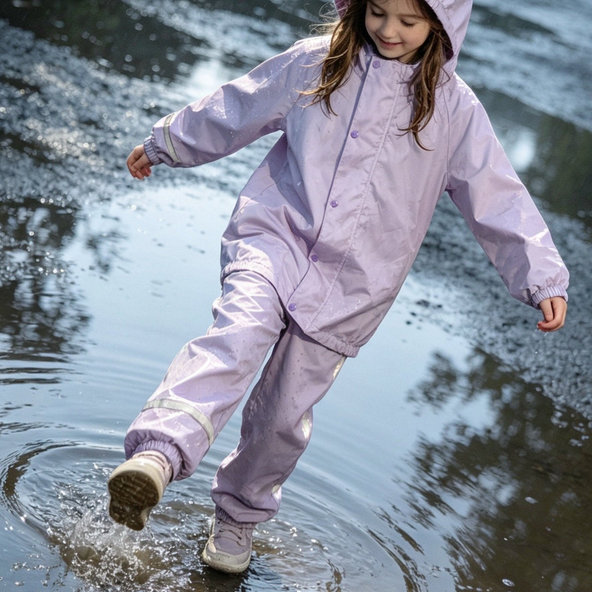 Kinder Regenpak 2-Delig – Regenjas met Capuchon en Regenbroek