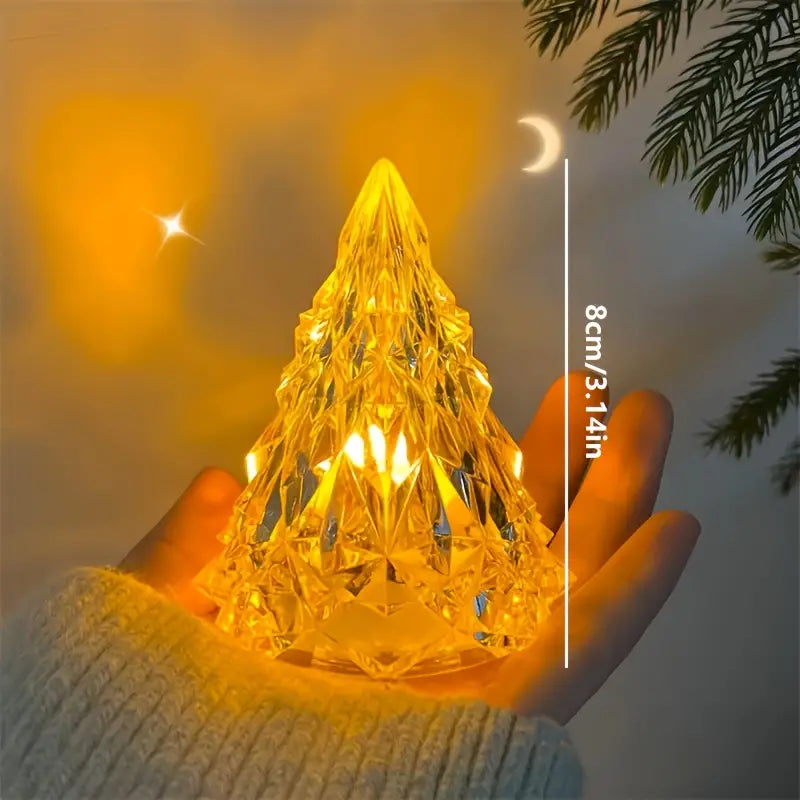Mini Kristalkaars – Draadloze LED Sfeerverlichting met Warm Wit Licht
