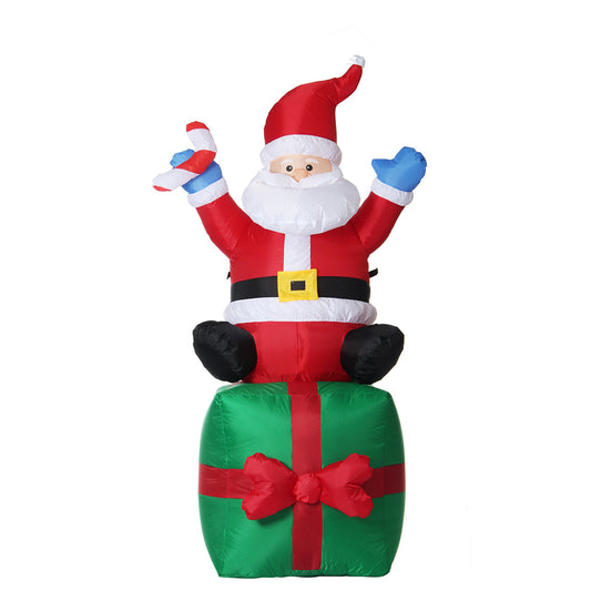 Opblaasbare Kerstman 180 cm met LED-verlichting voor Binnen en Buiten
