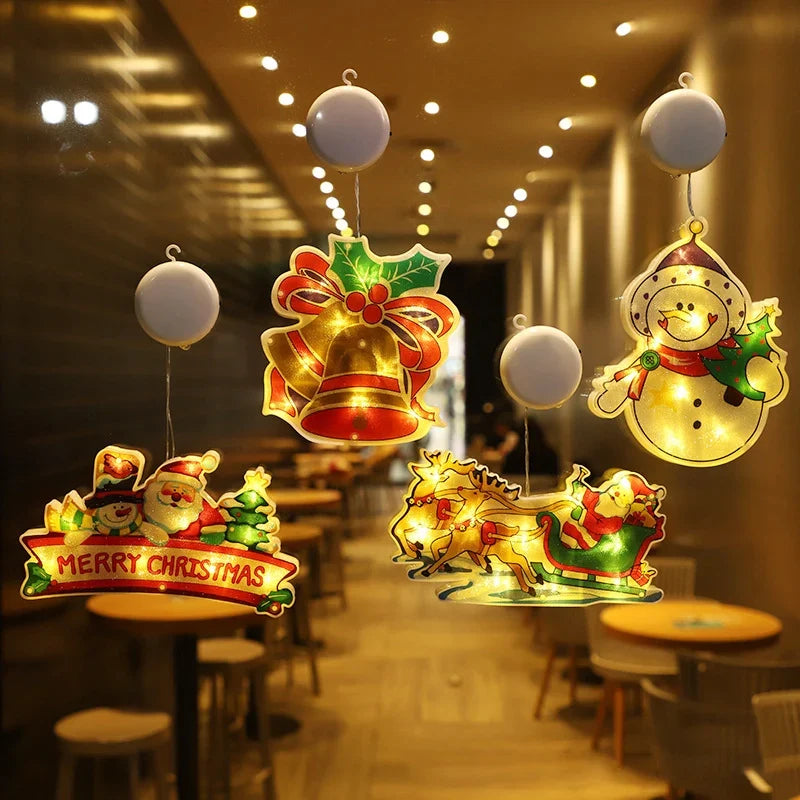 Kerstlicht Figuren – 3-Delige LED Set voor Ramen en Deuren