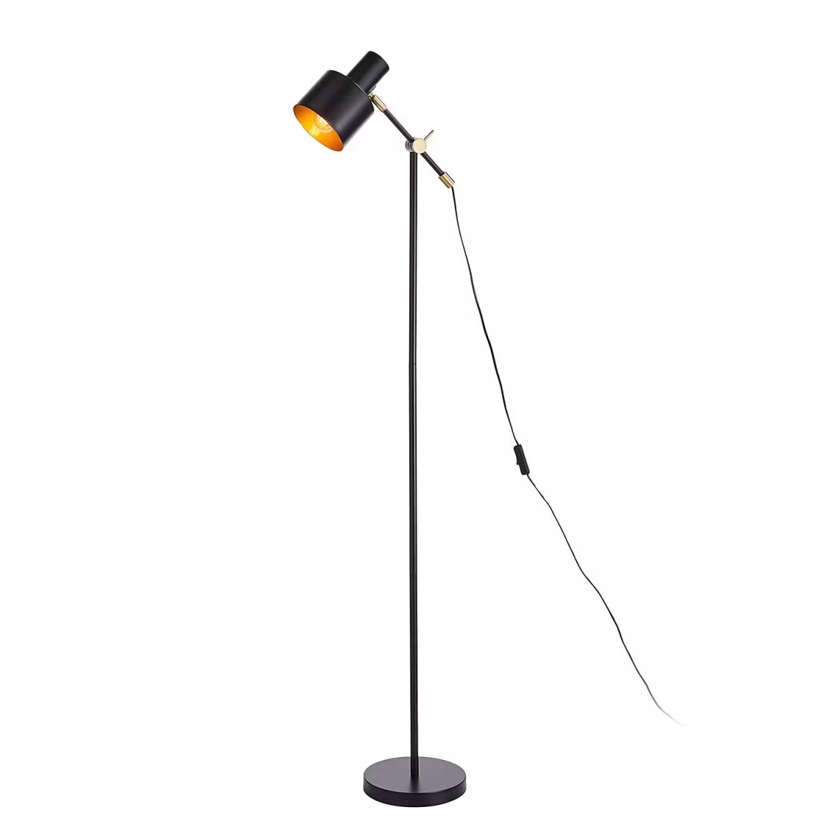 Zwartsculptuur – Zwarte design vloerlamp 150 cm met E27-fitting