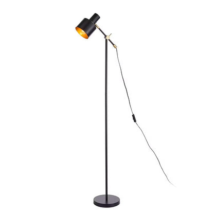 Zwartsculptuur – Zwarte design vloerlamp 150 cm met E27-fitting