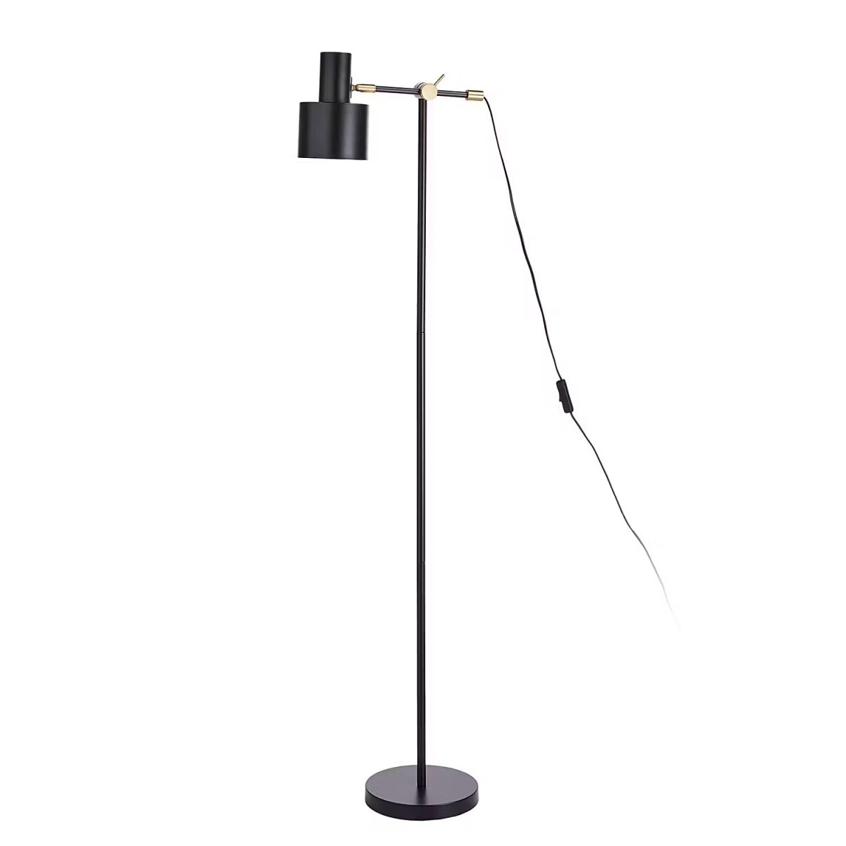 Zwartsculptuur – Zwarte design vloerlamp 150 cm met E27-fitting