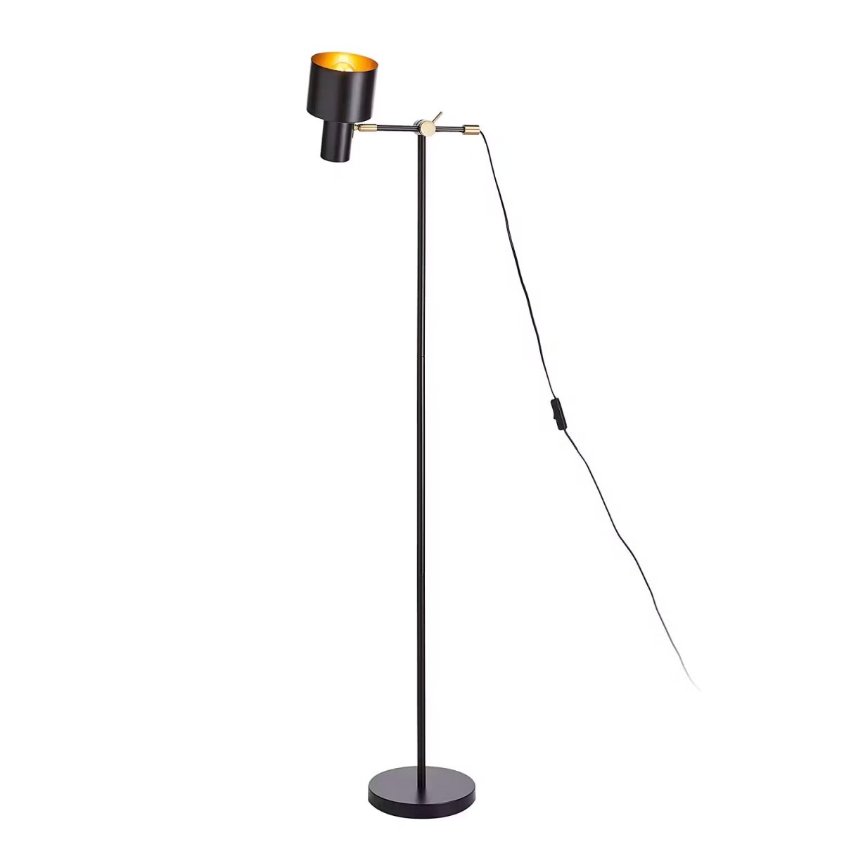 Zwartsculptuur – Zwarte design vloerlamp 150 cm met E27-fitting