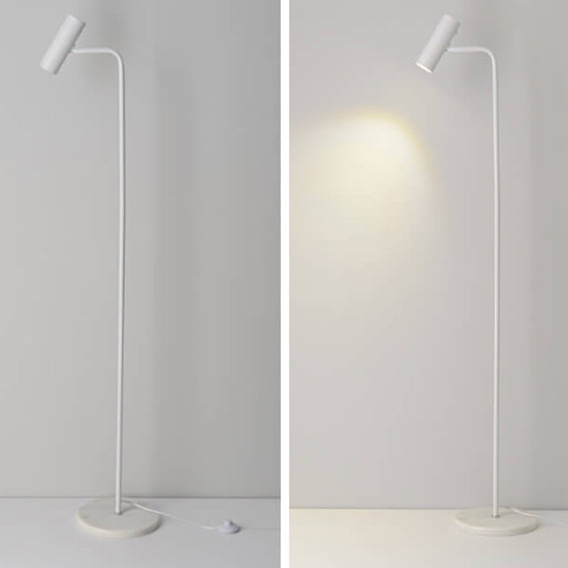 Marvello industriële marmeren vloerlamp met geïntegreerde ledverlichting