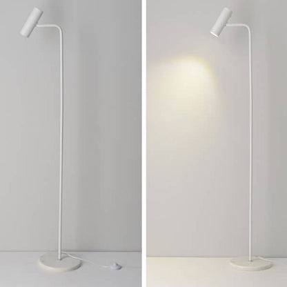 Marvello industriële marmeren vloerlamp met geïntegreerde ledverlichting