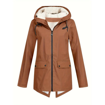 Waterdichte Dameswinterjas met Capuchon en Warme Voering