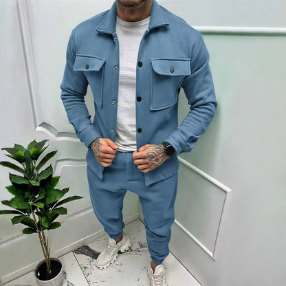 Rivano Katoenen Herenpak – Elegante jas en broek set