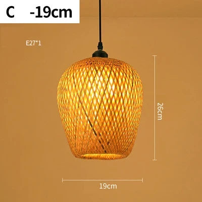 Noor Rotan Hanglamp – Natuurlijke Sfeerverlichting voor Interieur